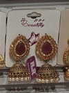 Jumkha Red Color Leaf Shape Earring Wholesalers In Delhi