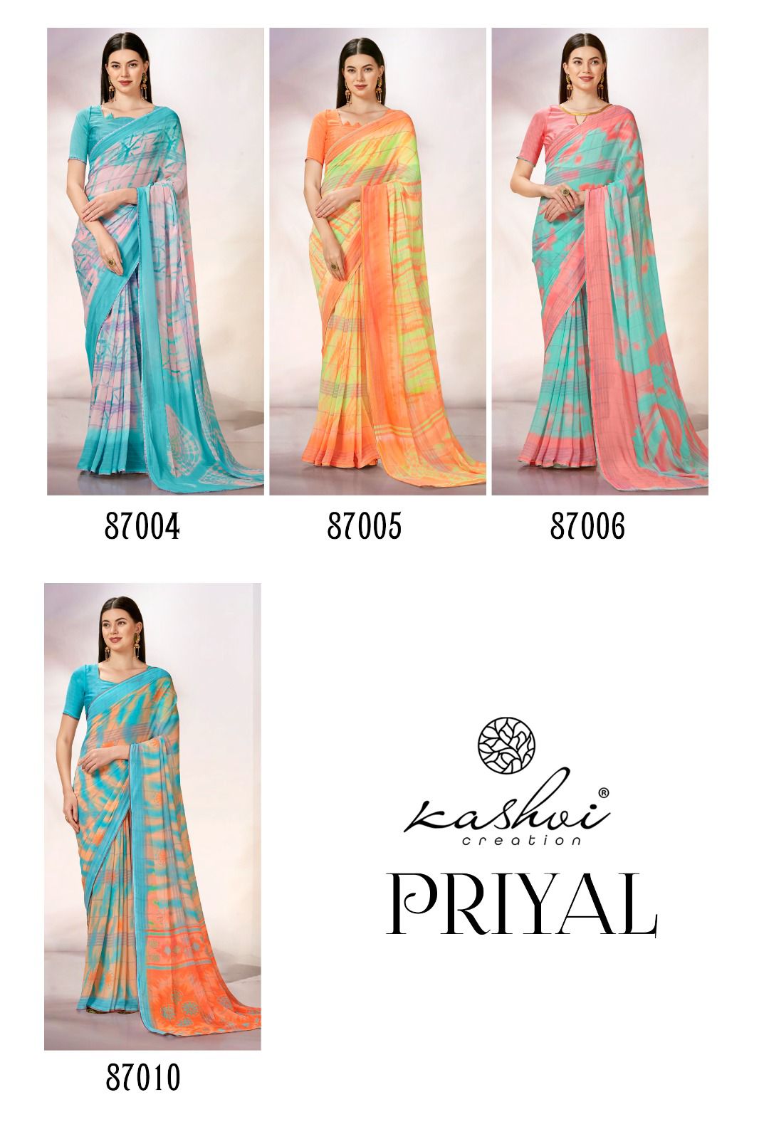 Kashvi Priyal By Lt Fabric Georgette Sarees Catalog