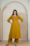 Naisha K 374 Dhabu Cotton Designer A Line Kurti And Plazzo Wholesale Clothing Distributors In India