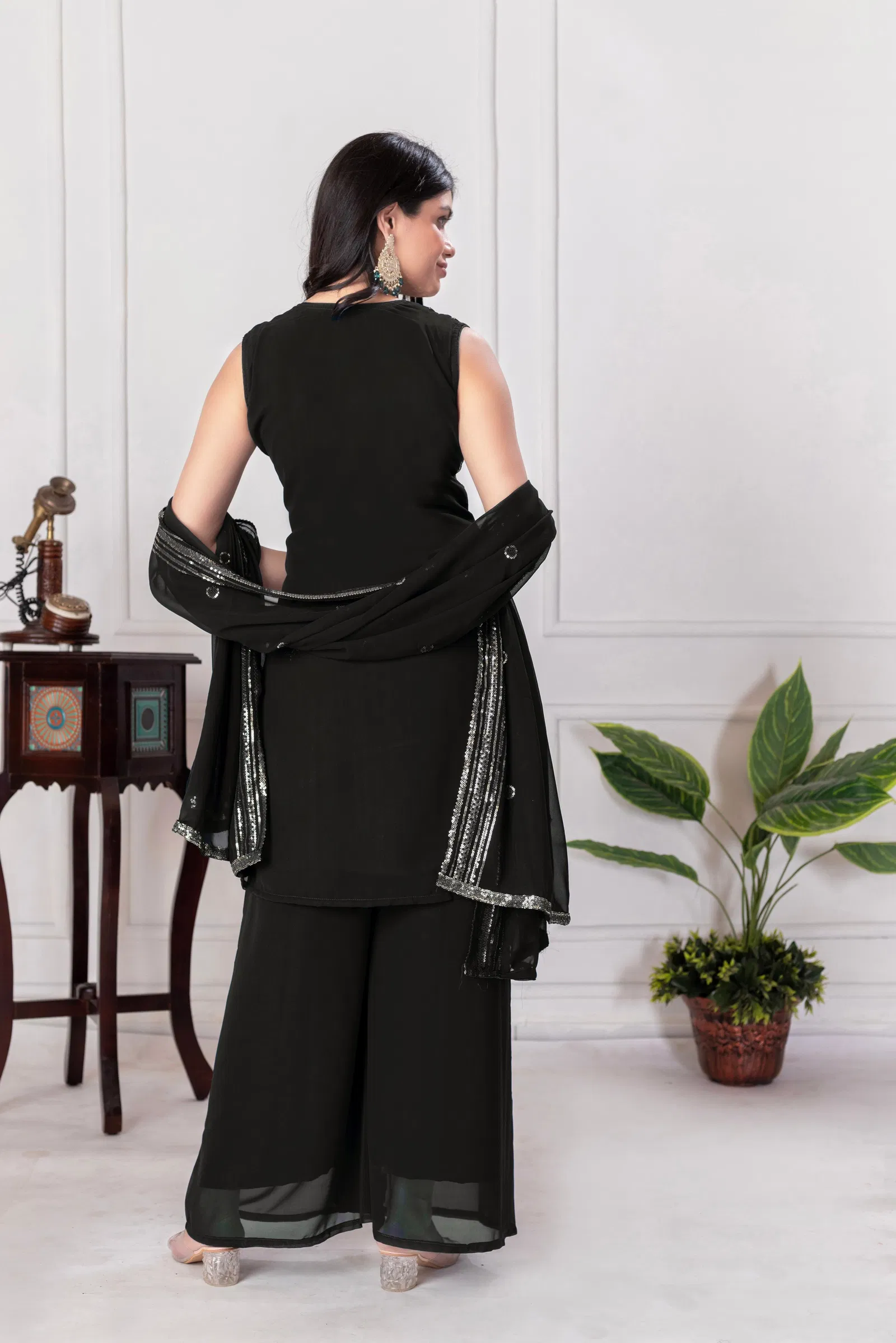 Tt 006 A to D Georgette Embroidery Readymade Suits Wholesalers In Delhi