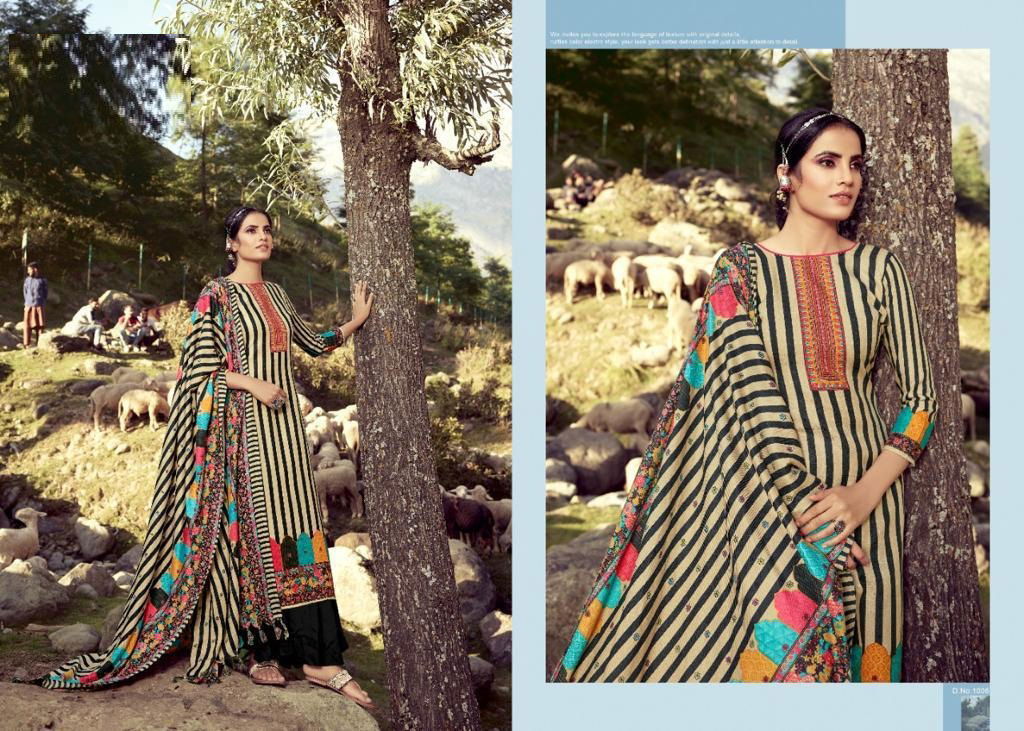 Silky Winter Collection Designer Printed Pashmina Jacquard Dress Material With Twill Shawl Printed Dupatta