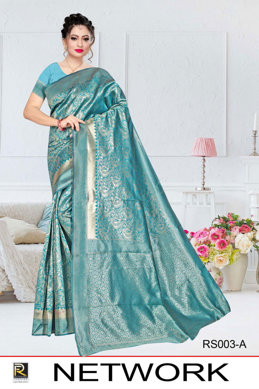 Ronisha Network Latest Designer Fancy Casual Wear Silk Printed Sarees Collection
