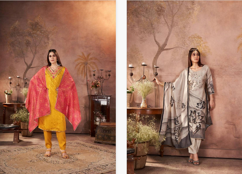 Tanyaa P 402 Maslin Kurti Bottom With Dupatta Wholesale Online