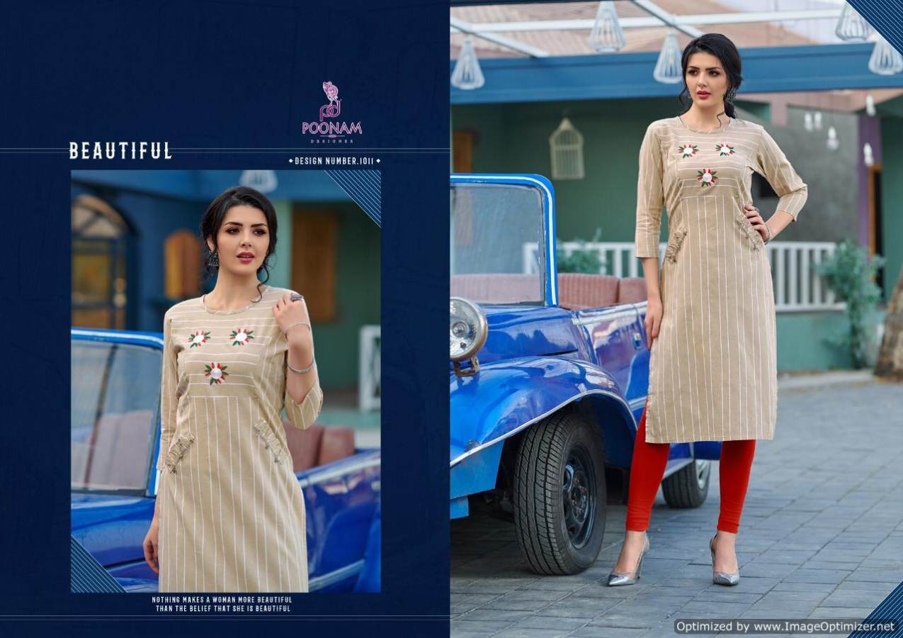 Latest Collection Of Designer Kurtis With Embroidery Work 