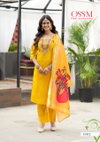 Saanchi By Ossm Viscos Roman Silk Surat Kurti With Bottom Dupatta Wholesale Market