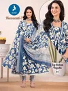 Heeravati 3 By Kaya Cotton Printed Kurti Bottom With Dupatta Wholesale In India