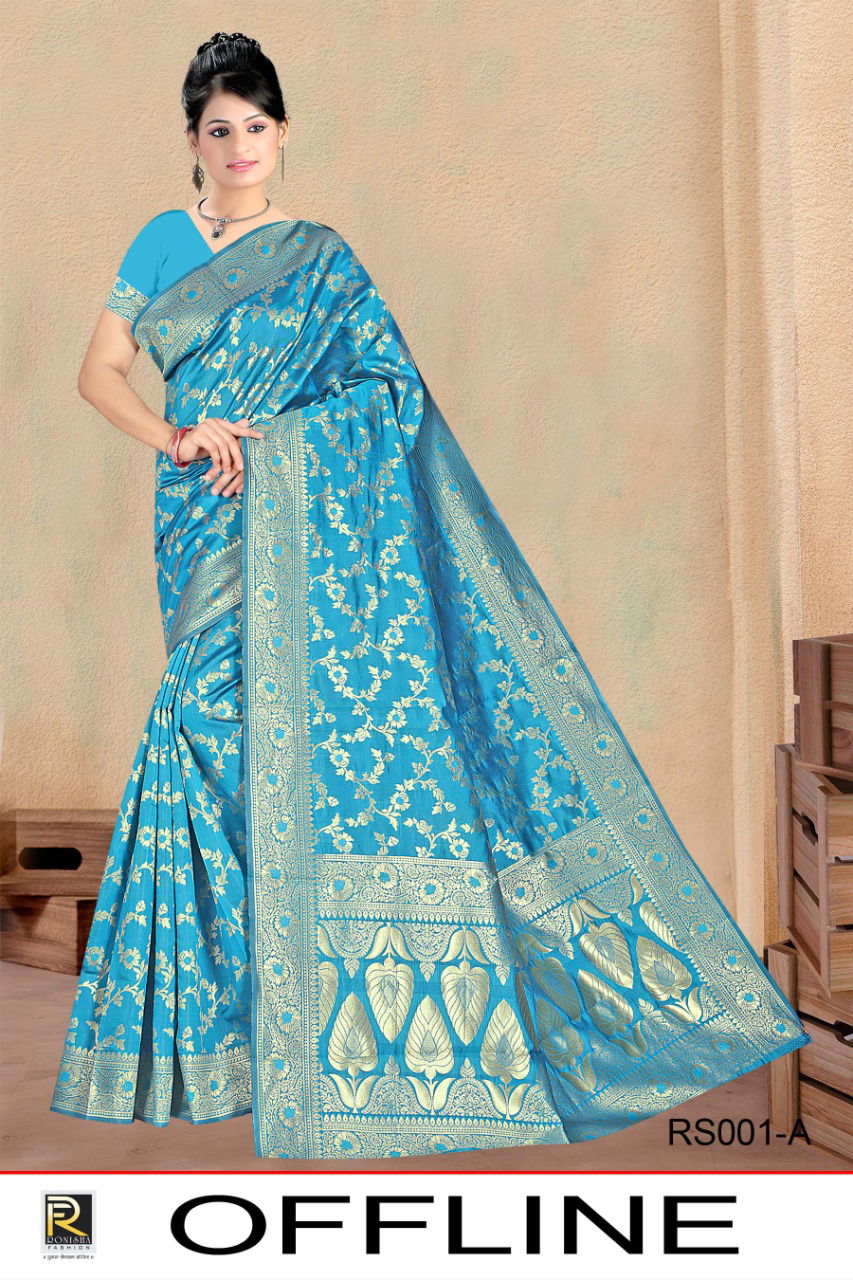 Ronisha Offline Latest Fancy Designer Silk Fancy Casual Wear Silk Saree Collection

