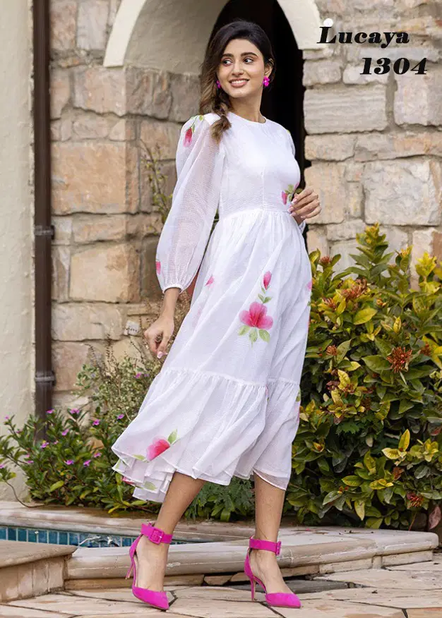 Lucaya Vol 13 By UF Party Wear Ladies One Piece Western Dress Wholesale Online