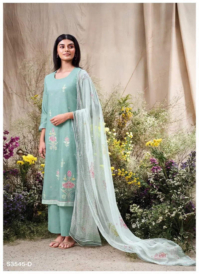 Aiveen By Ganga Cotton Printed Embroidered Salwar Suit Wholesale Market In Surat