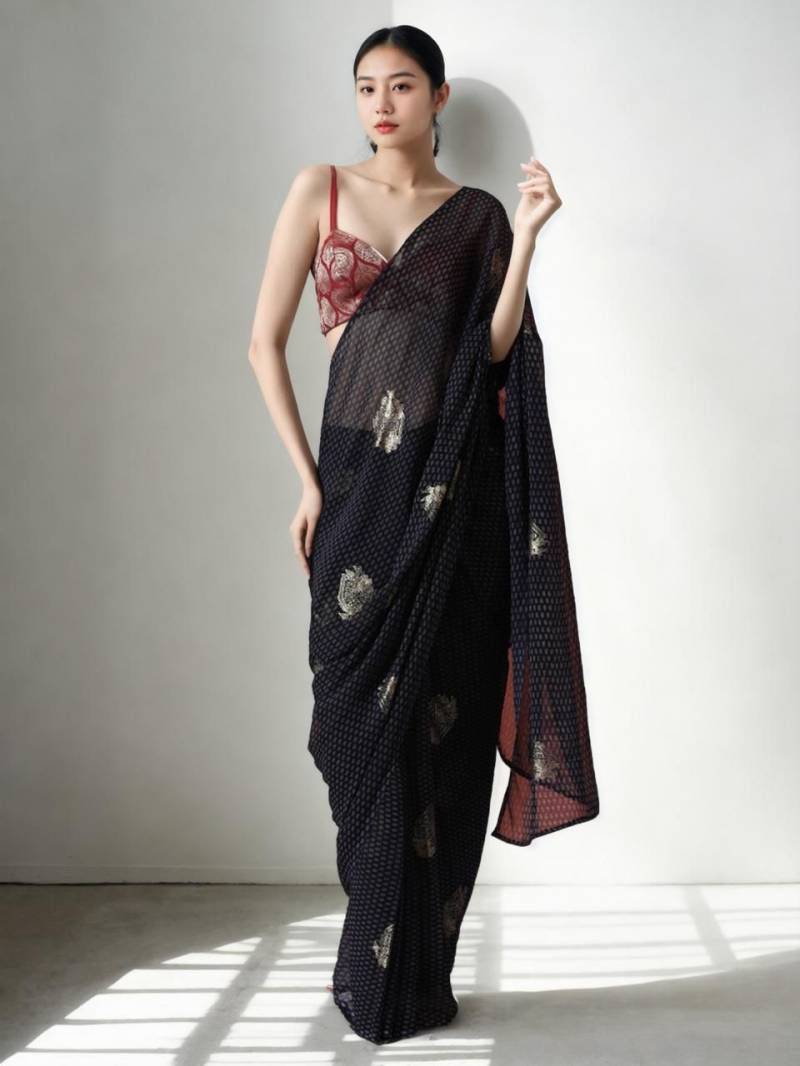 Vt 705 Digital Printed Chinon Silk Stylish Saree Wholesale Suppliers In Mumbai