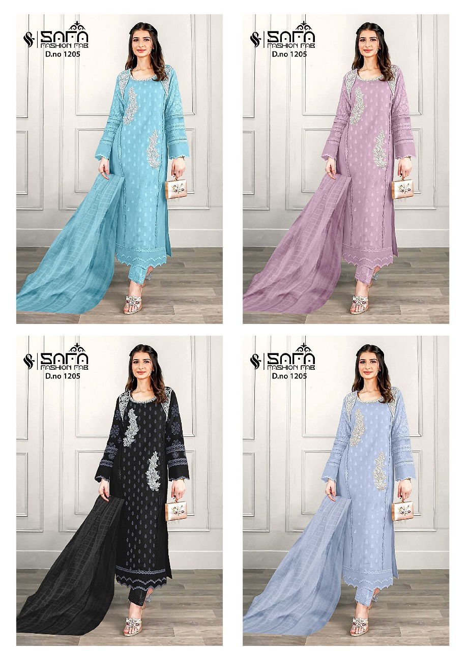 Safa Fashion 1205 Readymade Gorgette Pakistani Suits Orders In india