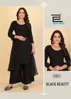 Black Beauty By Blue Hills Rayon Online Kurti With Bottom Dupatta Wholesale