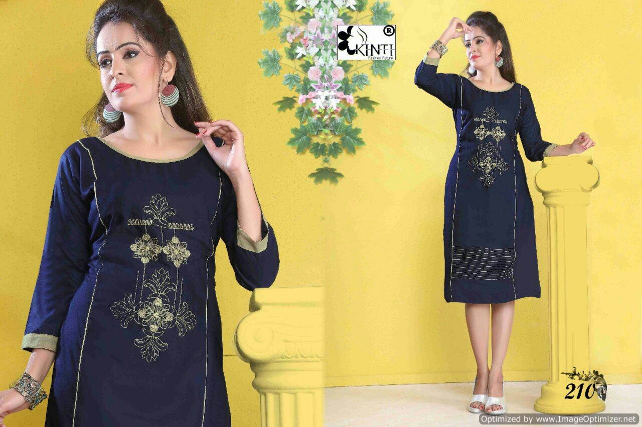 Kinti-Pratha Vol-2 Ltaets Designer Regular Wear Worked Heavy rayon Kurtis Collection
