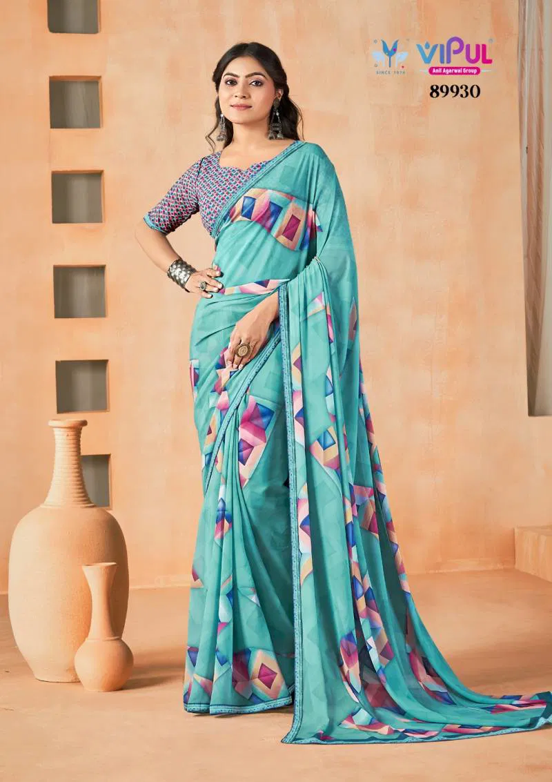 Aardhya Vol 2 By Vipul Weight Less Printed Fancy Saree Wholesalers In Delhi