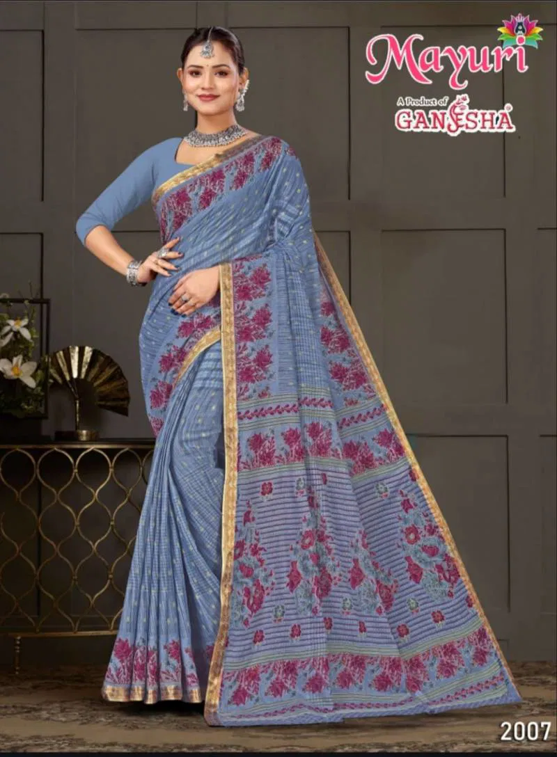 Mayuri Vol 2 By Ganesha Cotton Printed Casual Wear Saree Wholesale Market In Surat