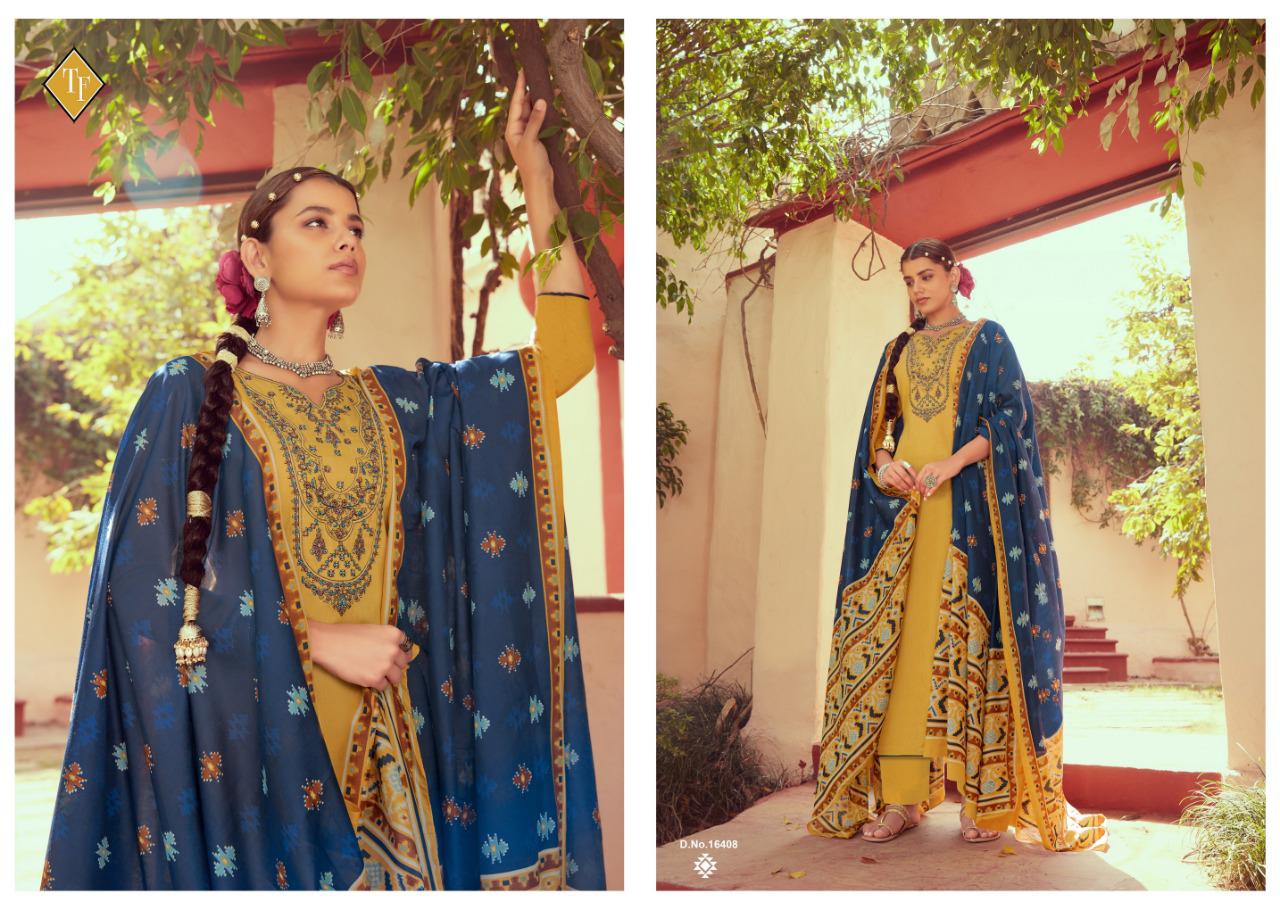 TANSIHK FASHION IKRAT Fancy Designer latest festive Wear Pure Jam Silk With Kashmiri Embroidery Neck Salwar Suit Collection
