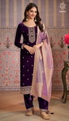 Kaveri By Vinay Kuleesh Velvet Embroidery Online Salwar Kameez Wholesale