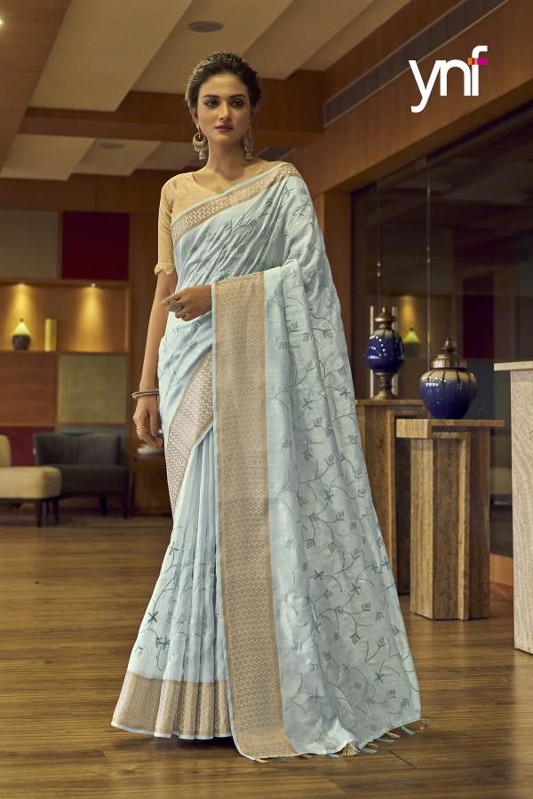 Ynf Paheli Silk Heavy Party Wear Stylish Cotton Weaving Saree Collection