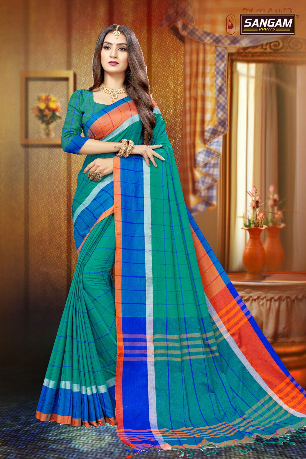 Sangam Red Carpet 1 latest fancy Designer Casual Wear Linen Cotton Sarees Collection
