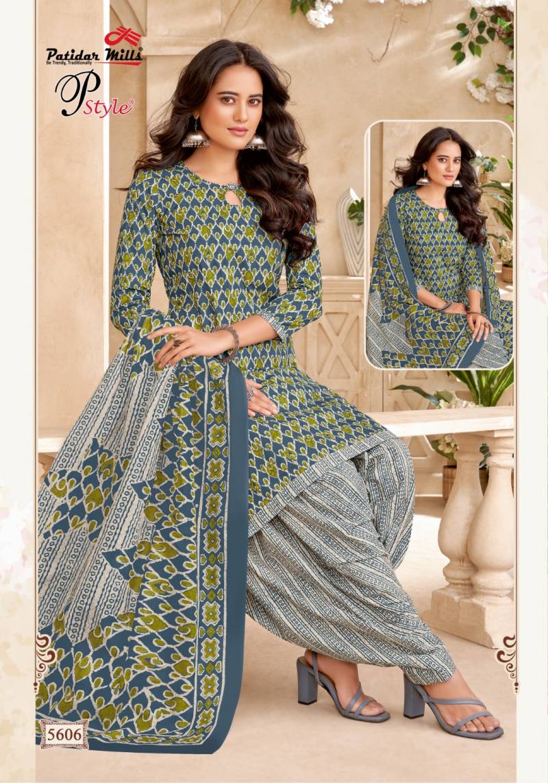 Patidar P Style Vol 56 Cotton Printed Dress Material Wholesale Market In Surat With Price