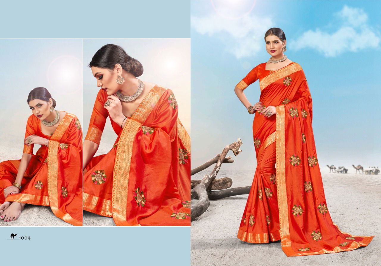 Ronisha Magical Exclusive Designer Festive Wear Vichitra Silk Sarees Collection
