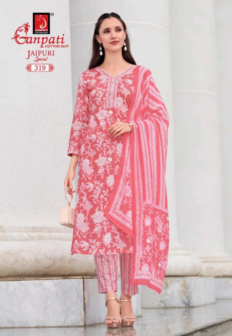 Jaipuri Special Vol 15 By Ganpati Cotton Printed Dress Material Suppliers In India