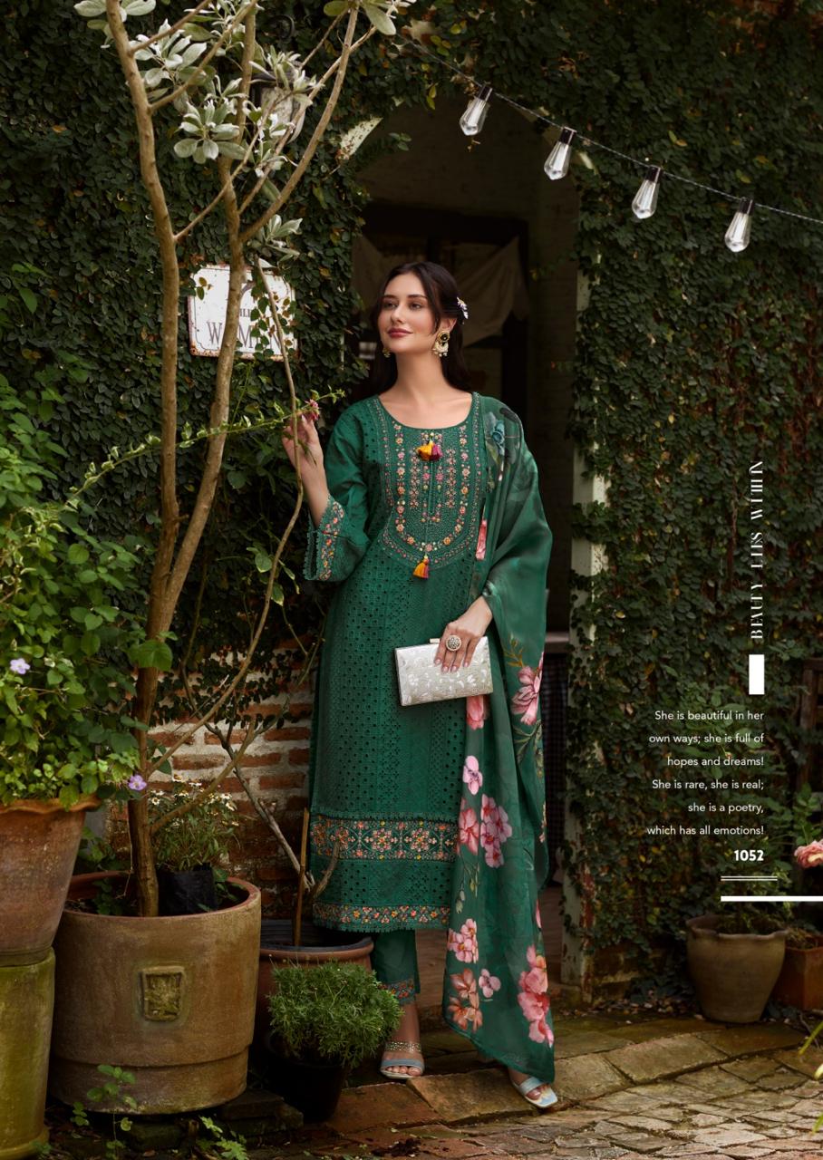 Be Khudi By Prm Cotton Shiffli Embroidery
Readymade Suits Wholesale Market Surat
