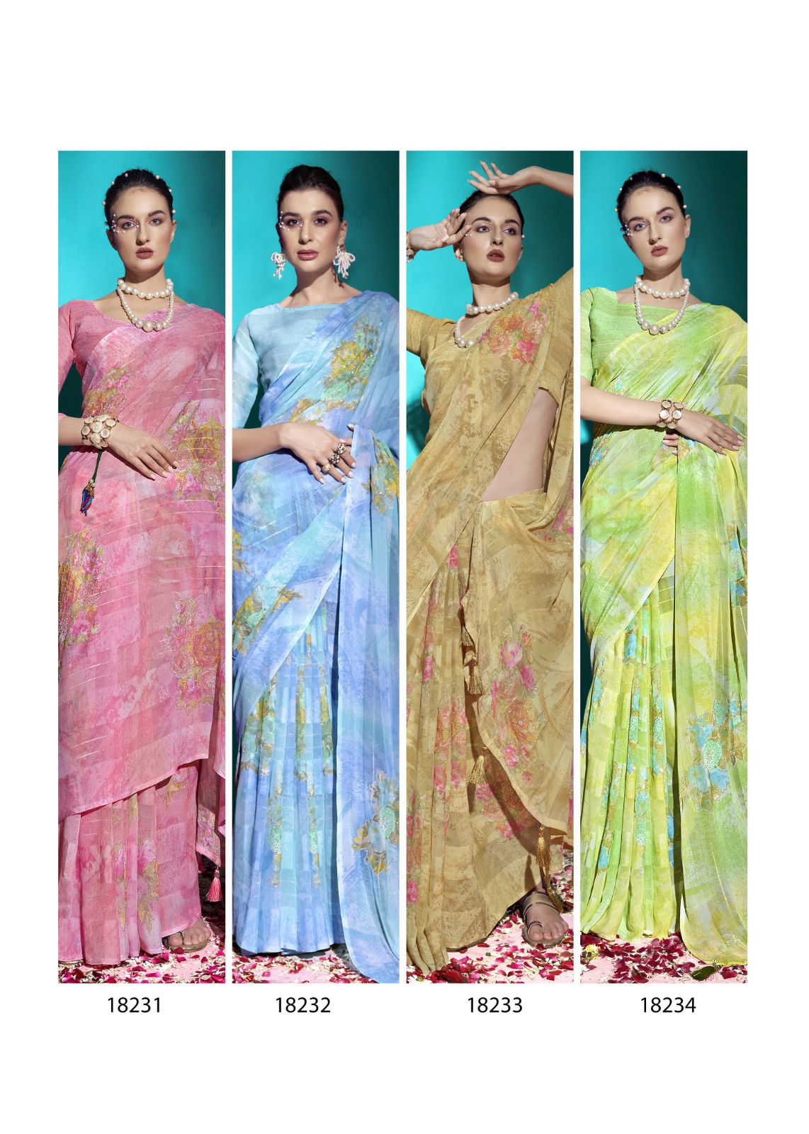 Darjeeling Vol 2 By Vallabhi Georgette Daily Wear Sarees Surat Wholesale Market