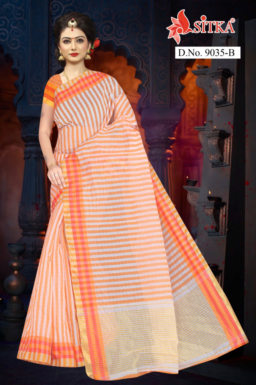 Deepa 9035 Latest Designer Casual Wear Poly Cotton Printed Sarees Collection

