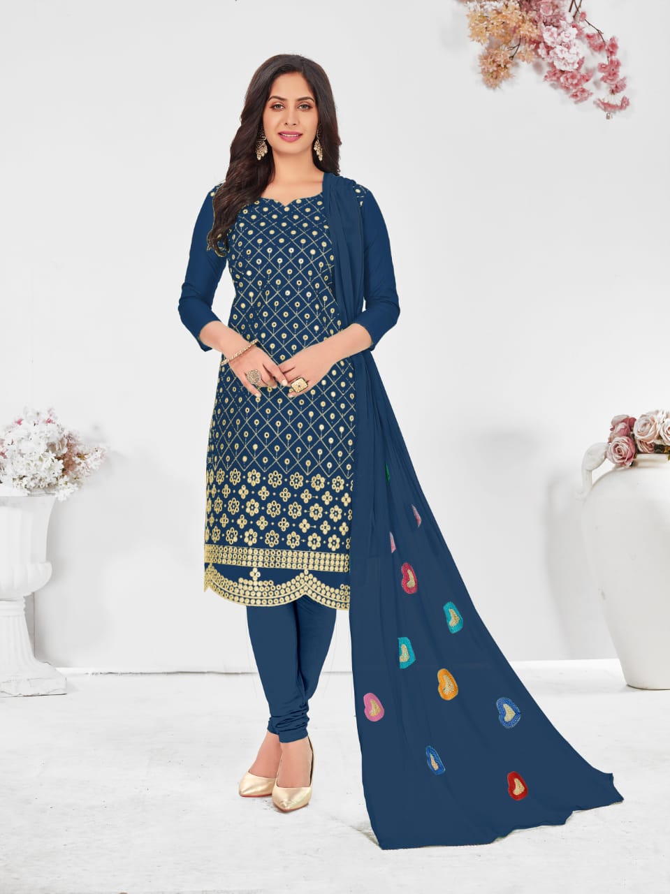 Cotton Sequence 1 Fancy Casual Daily Wear Dress Material Collection