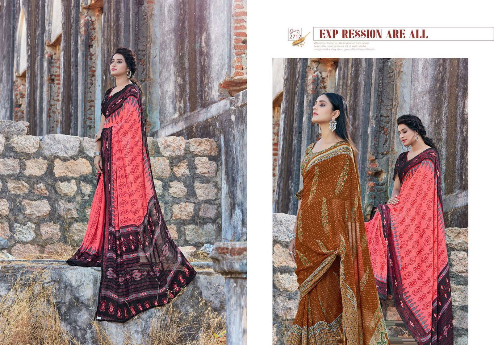 Hirva Shining Casual Daily Wear Georgette Printed Latest Saree Collection
