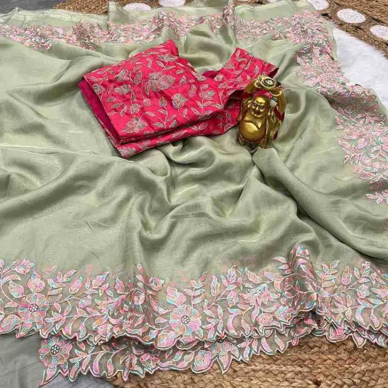Kc 902 Party Wear Stylish Tabby Silk Saree Wholesale Price In Surat