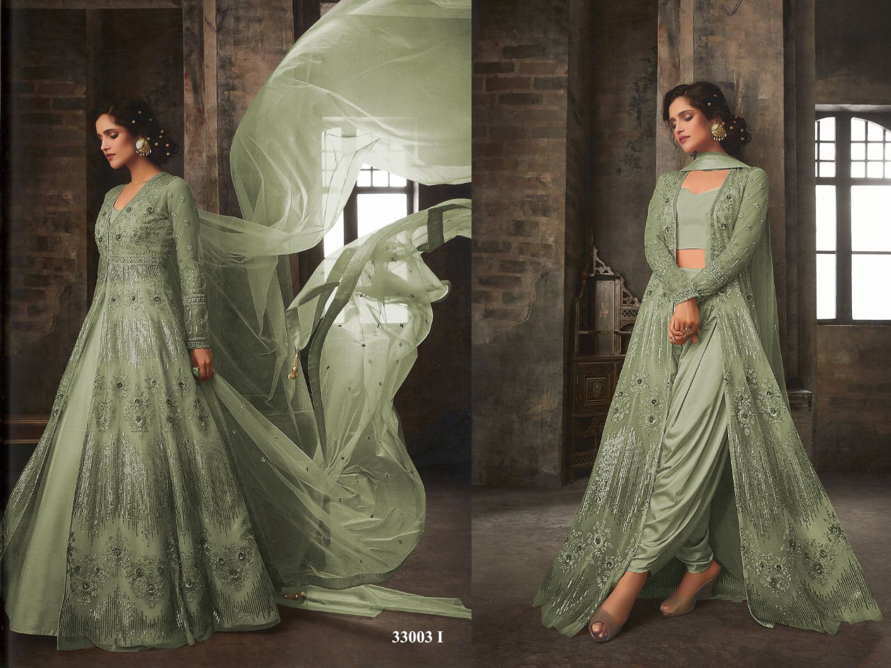 Latest New Designer Party Wear and For Wedding Anarkali Suit Collesction With Heavy Embroidered Work On Butter Fly Net With Bordered Dupatta and Banglory Satin Blouse