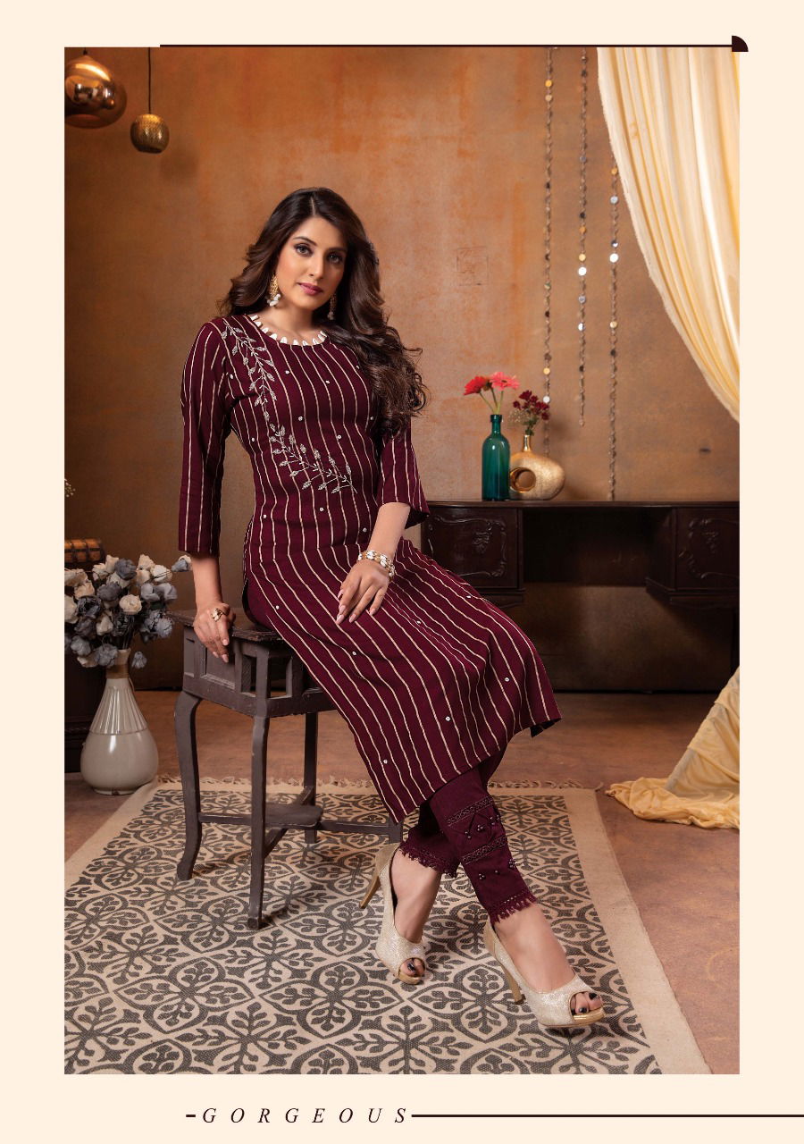 Wanna Sargam 2 Latest Ethnic Wear Viscose Fancy Kurti With Bottom Collection