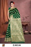 Ronisha 04 Mx Festive Wear Banarasi Jari Wedding Wear Saree Exporters In India
