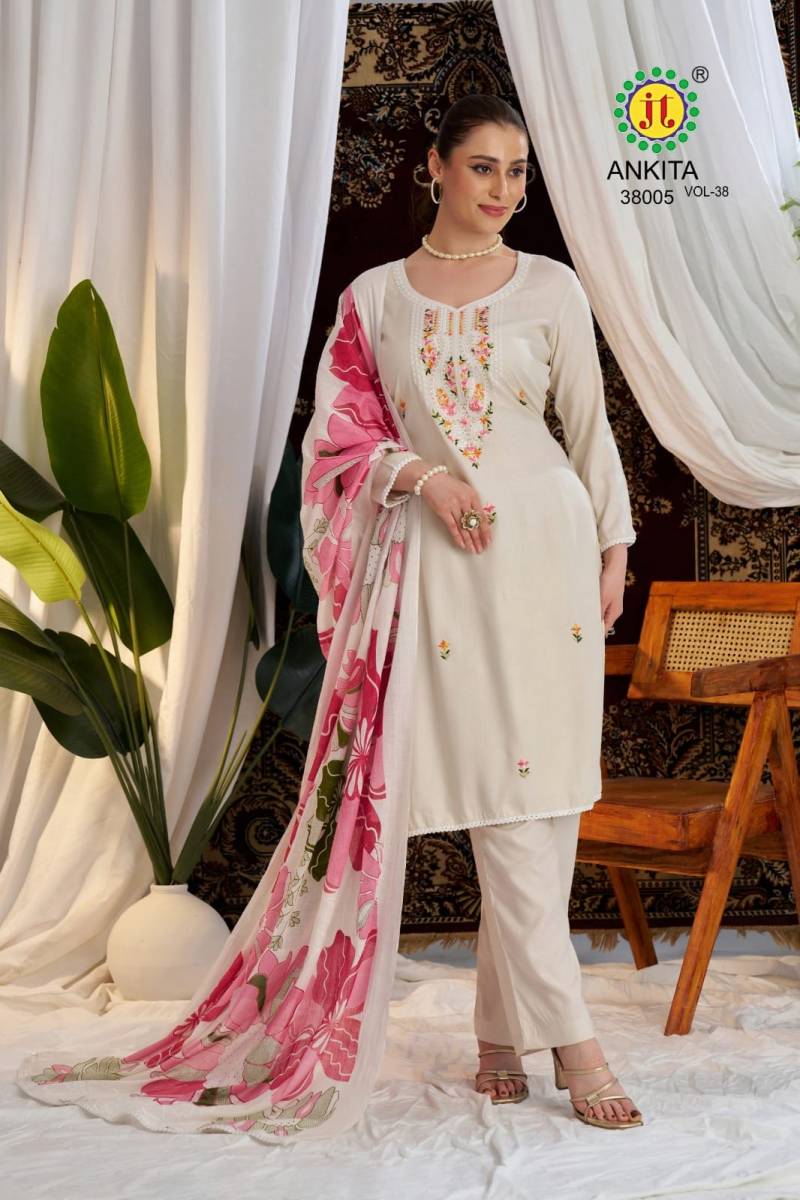 Ankita Vol 38 By Jt Rayon Printed Dress Material Best Wholesale Shop In Surat