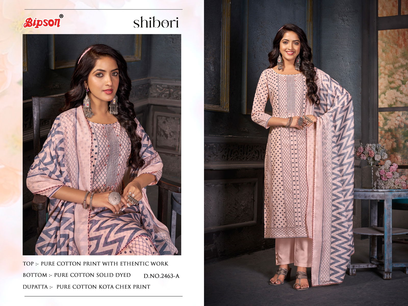 Shibori 2463 By Bipson Printed Cotton Dress Material Wholesale Price In Surat
