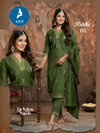 Nishita By Kaya Vertican Kurti With Bottom Dupatta Wholesale Price In Surat