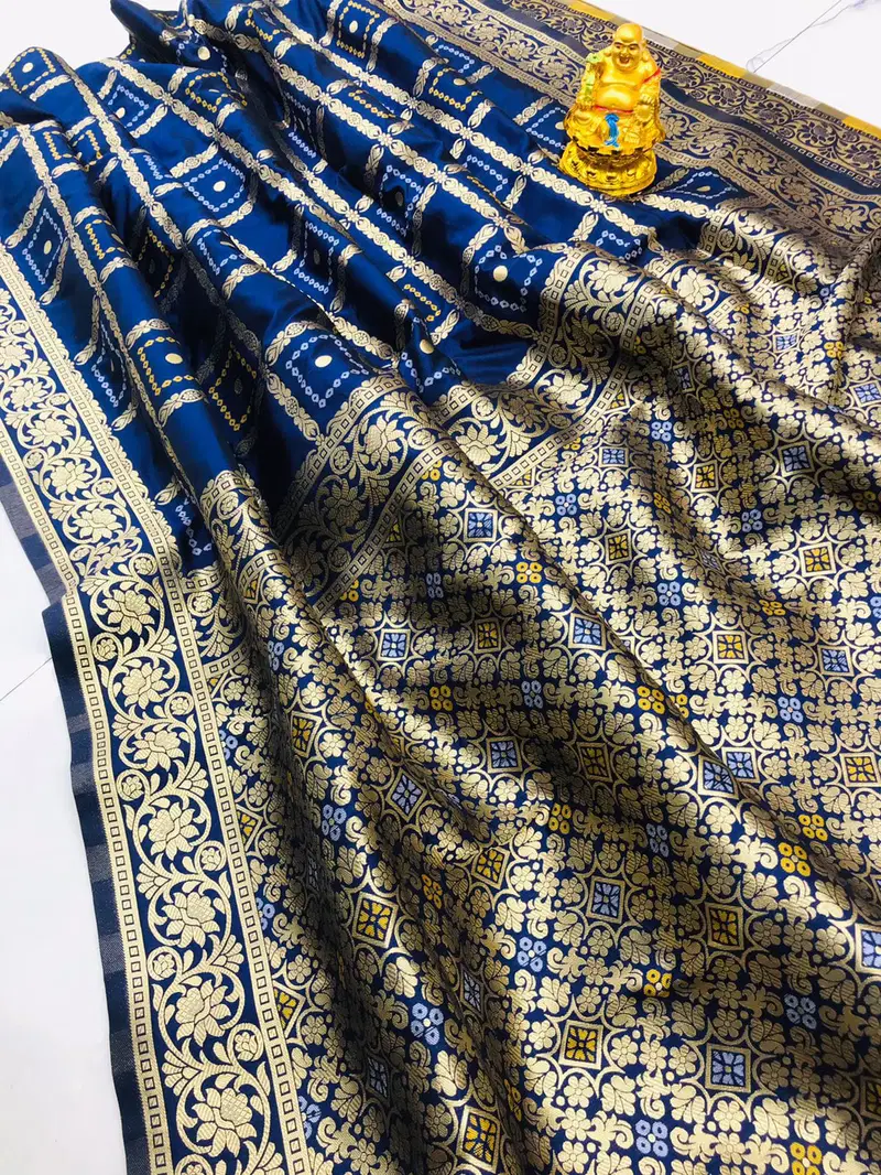 Non Catalog Pure Bandhani Silk Saree Catalog