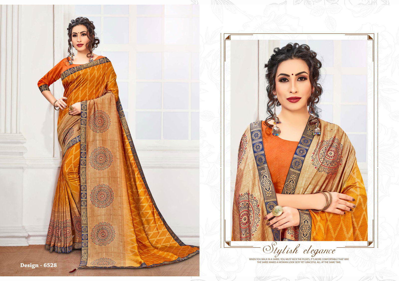 Khusboo 8 Latest Fancy Designer Regular Wear Vichitra Silk Printed Sarees Collection

