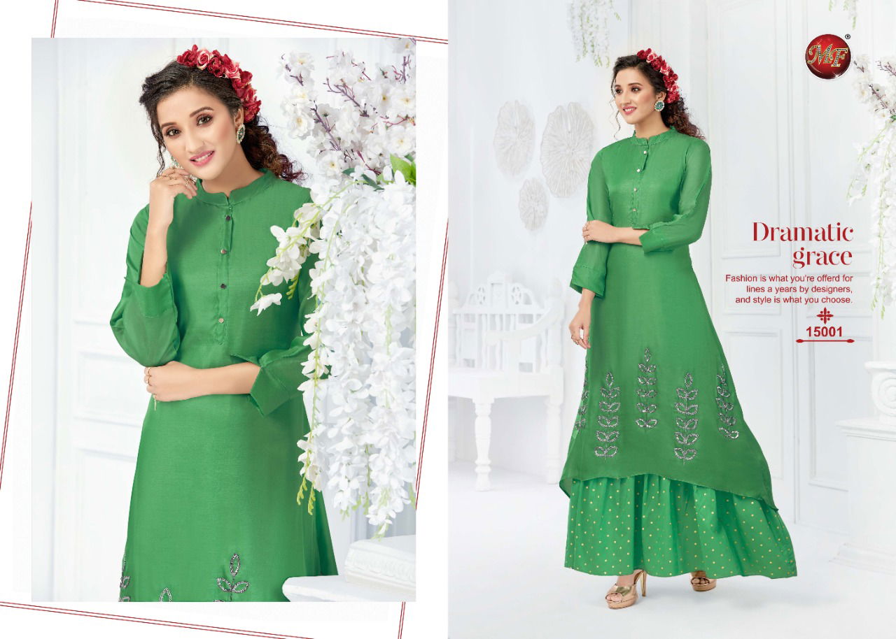 MF Festival Latest Designer Collection Of Fancy Kurti With Long Inner and Beautiful Hand Work 