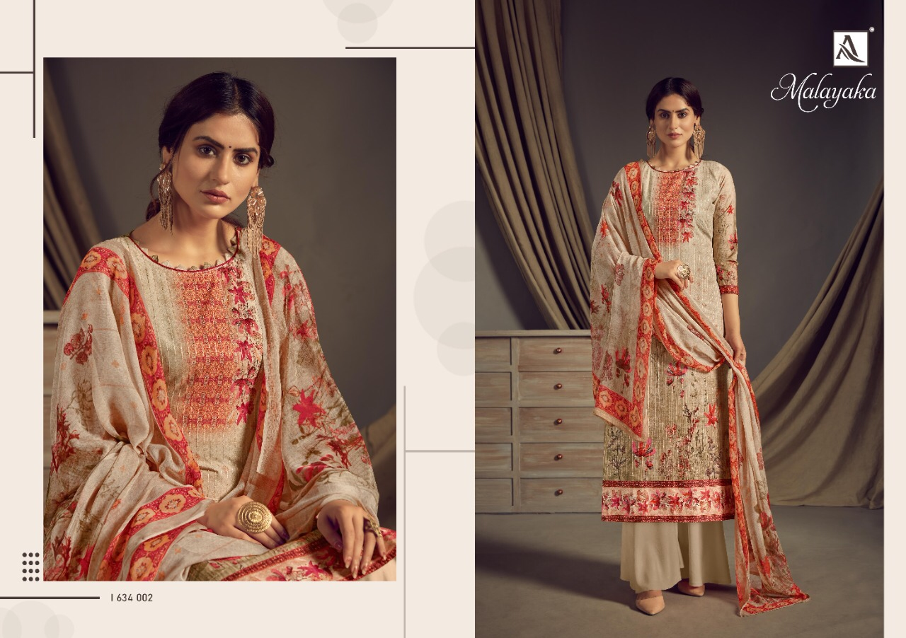Alok Malayaka Latest Designer Fancy Casual Regular Wear Exclusive Dress Material Collection

