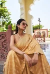 Afs Vritika Pure Georgette Banarasi Zari Leheriya Saree