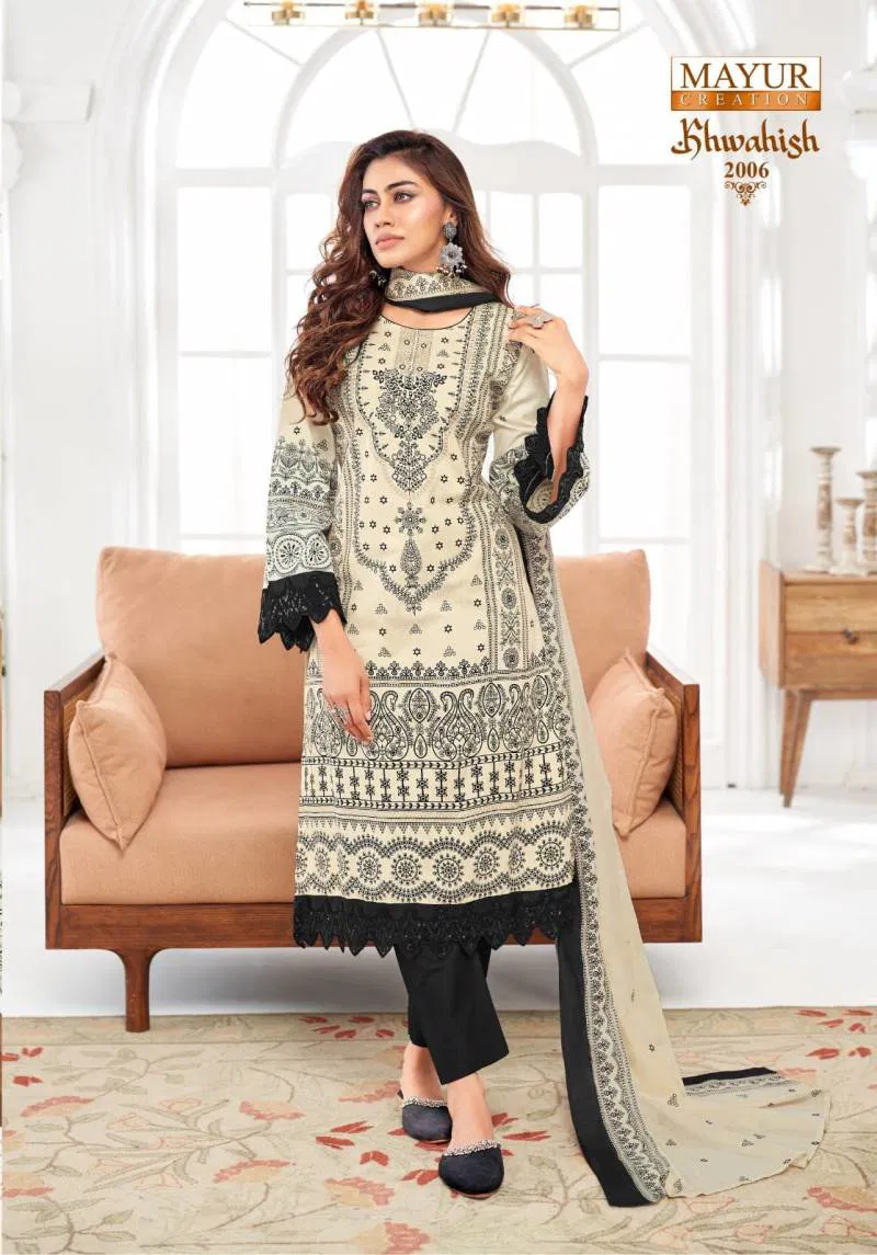 Khwahish Vol 2 By Mayur Lawn Cotton Dress Material
Wholesalers In Delhi