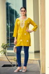 Nora Vol 7 By Ossm Rayon Slub Embroidered Ladies Top Wholesale In India