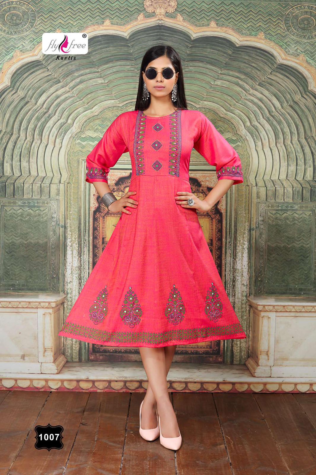 Fly Free Sweet Latest Fancy Ethnic Wear Rayon Anarkali Kurti Collection
