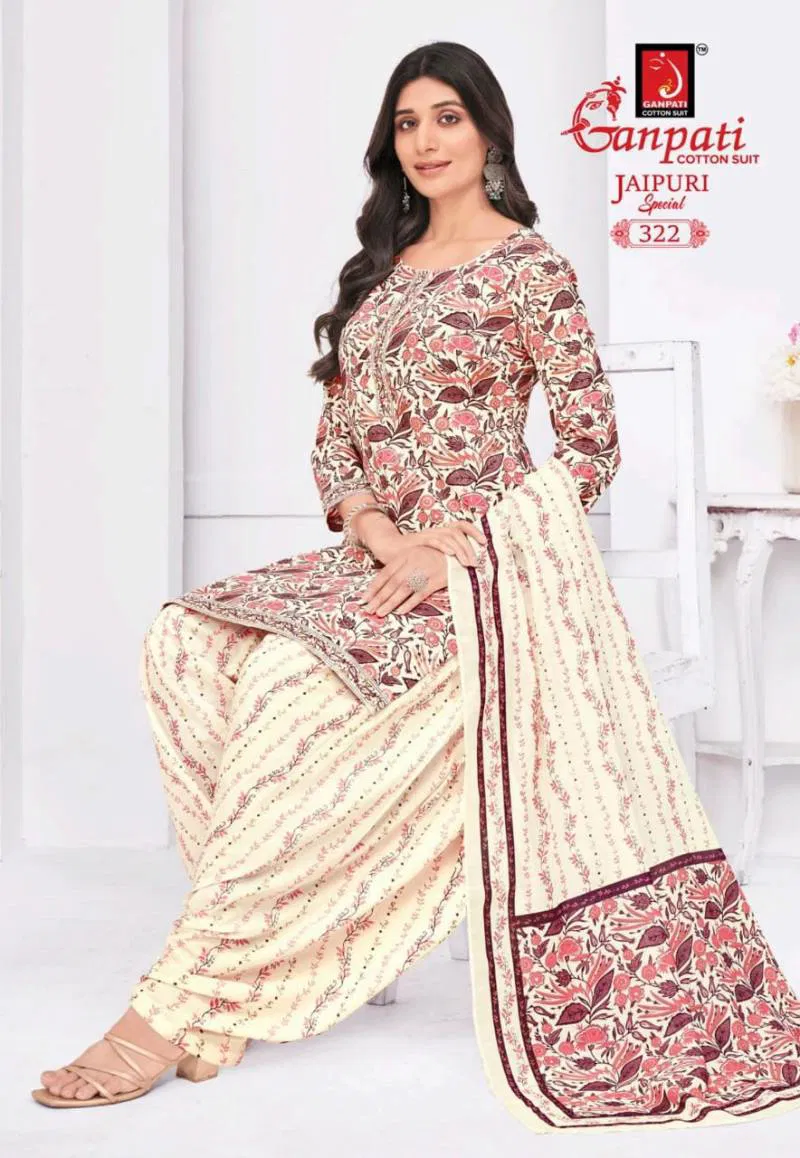 Jaipuri Special Patiyala Vol 15 By Ganpati Fancy Cotton Dress Material Wholesale Online