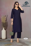 Rainbow Vol 1 By Sankheswer Vertican Plain Kurti With Bottom Suppliers In India