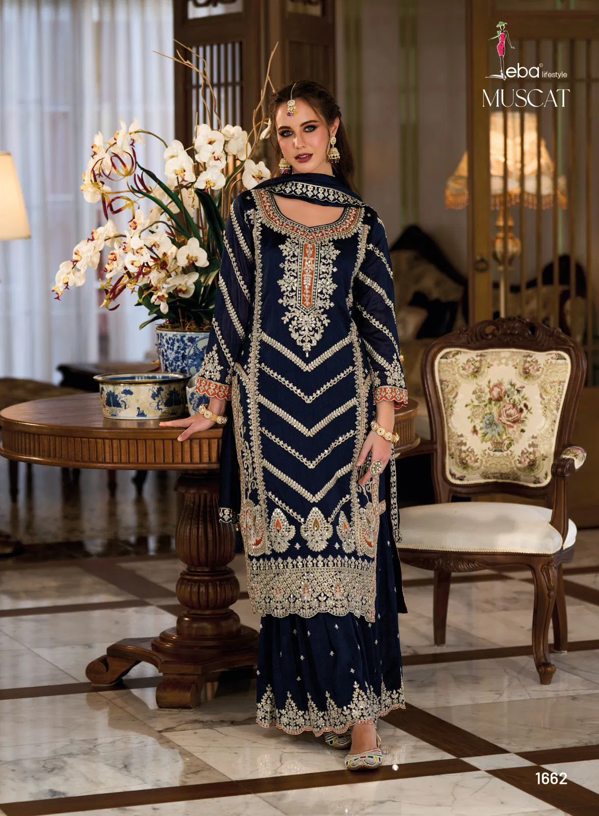 Muscat By Eba Wedding Wear Heavy Readymade Suits Exporters In India