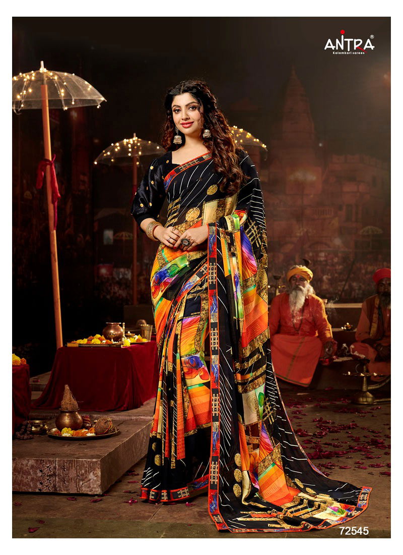 ANTPA CARVAAN Latest Fancy Designer Heavy Regular Wear Weightless Saree Collection